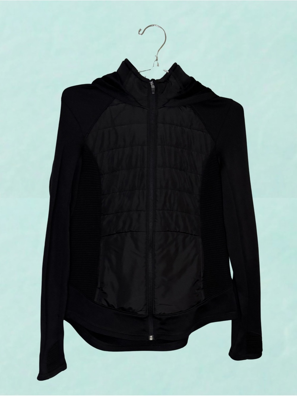 Tech Gear Black Hooded Quilted Jacket Coat - Women Size Small